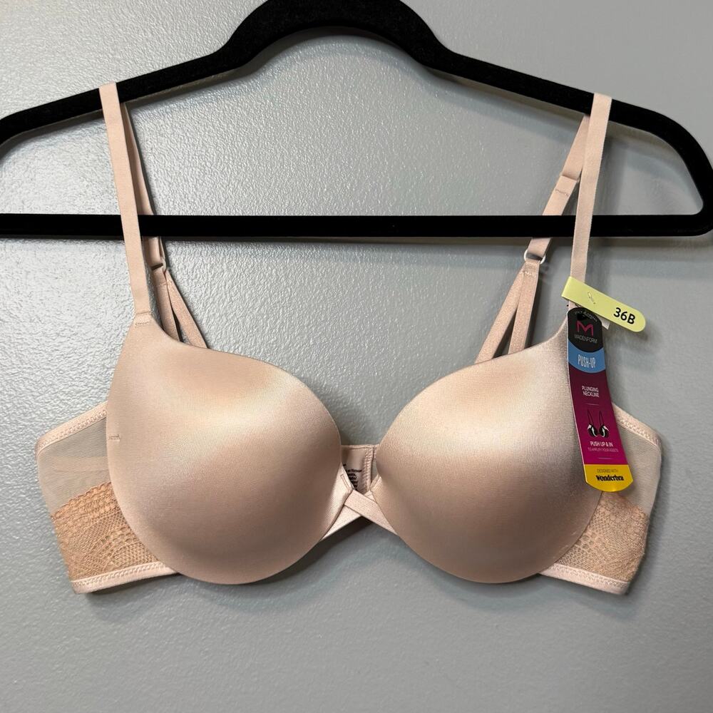Maidenform Nude Love the Lift Push Up & In Underwire Bra NEW 36B